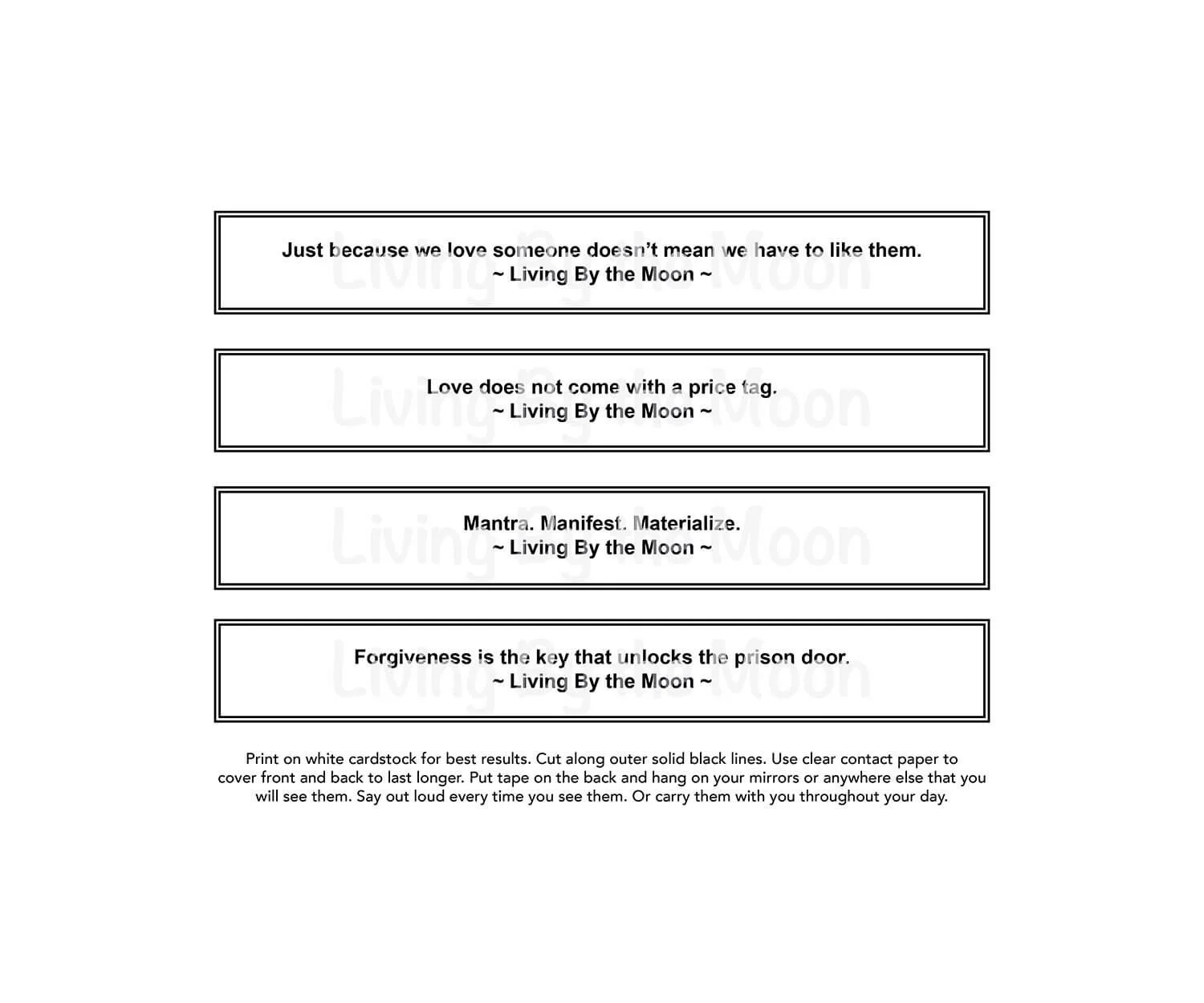 Crystal Calendar 2025 Quotes Digital (Copy)
