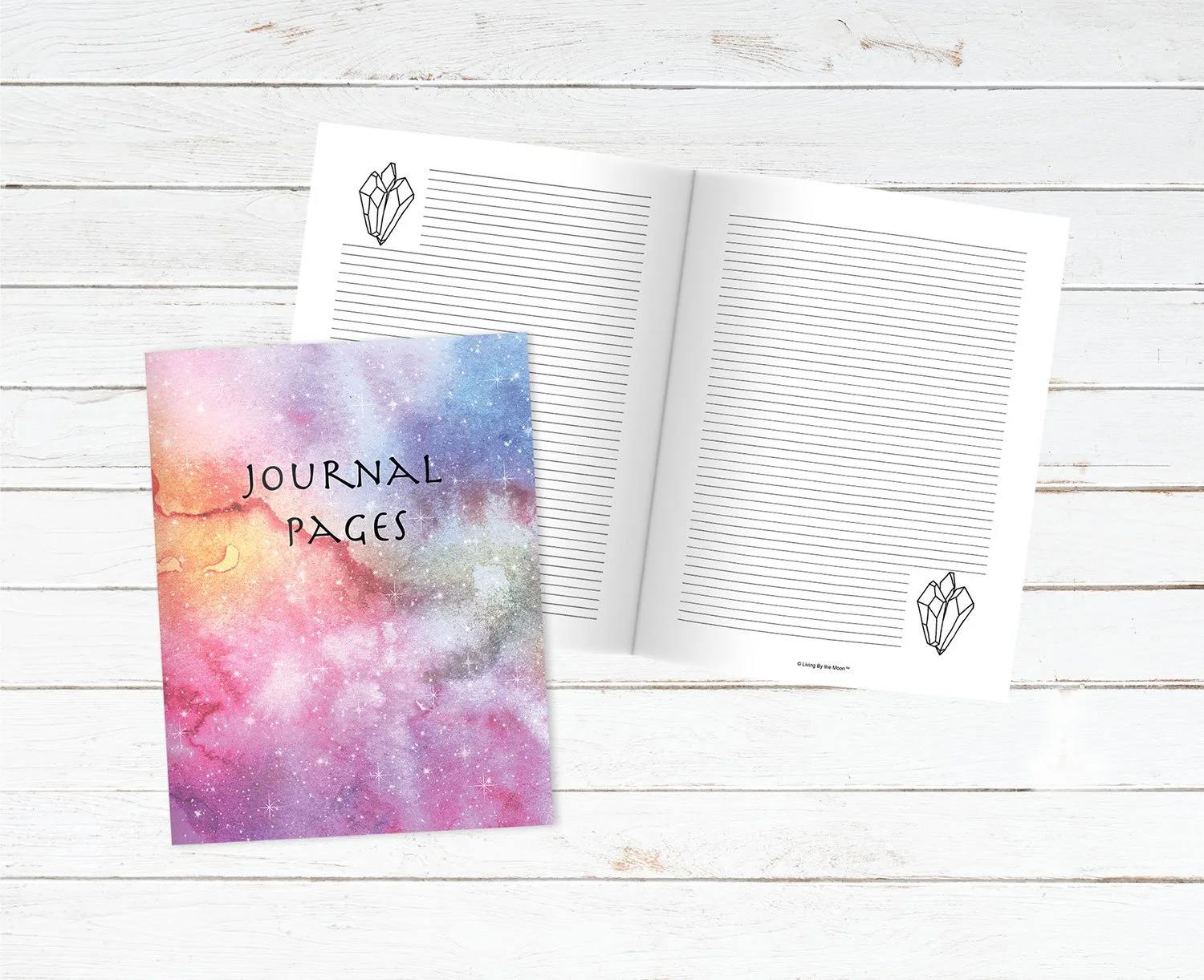 Crystal Meditations Journal Pages Digital