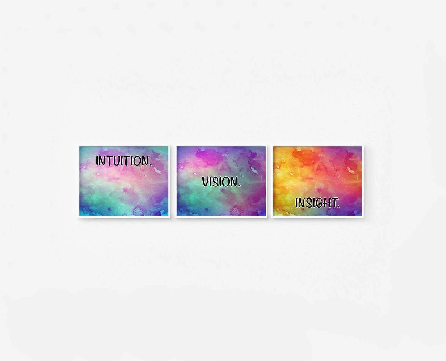 Intuition Vision Insight Prints White Frames Digital
