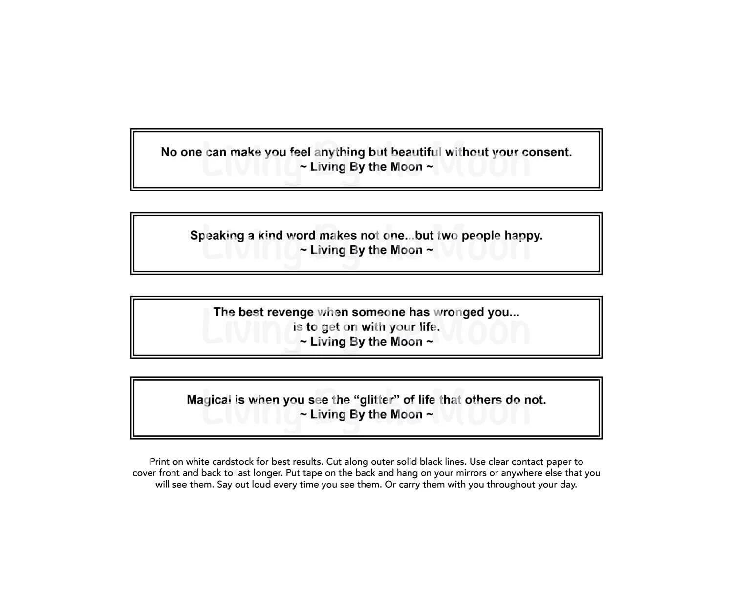 Crystal Calendar 2025 Quotes Digital (Copy)