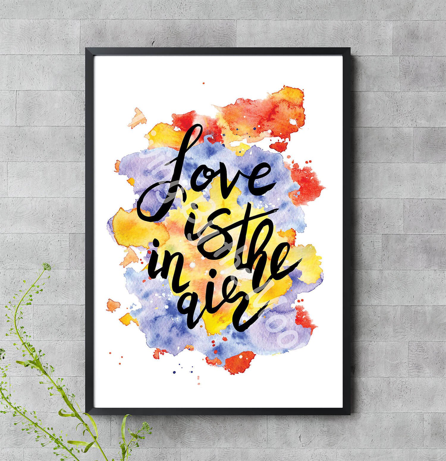 Love is in the Air Print Digital