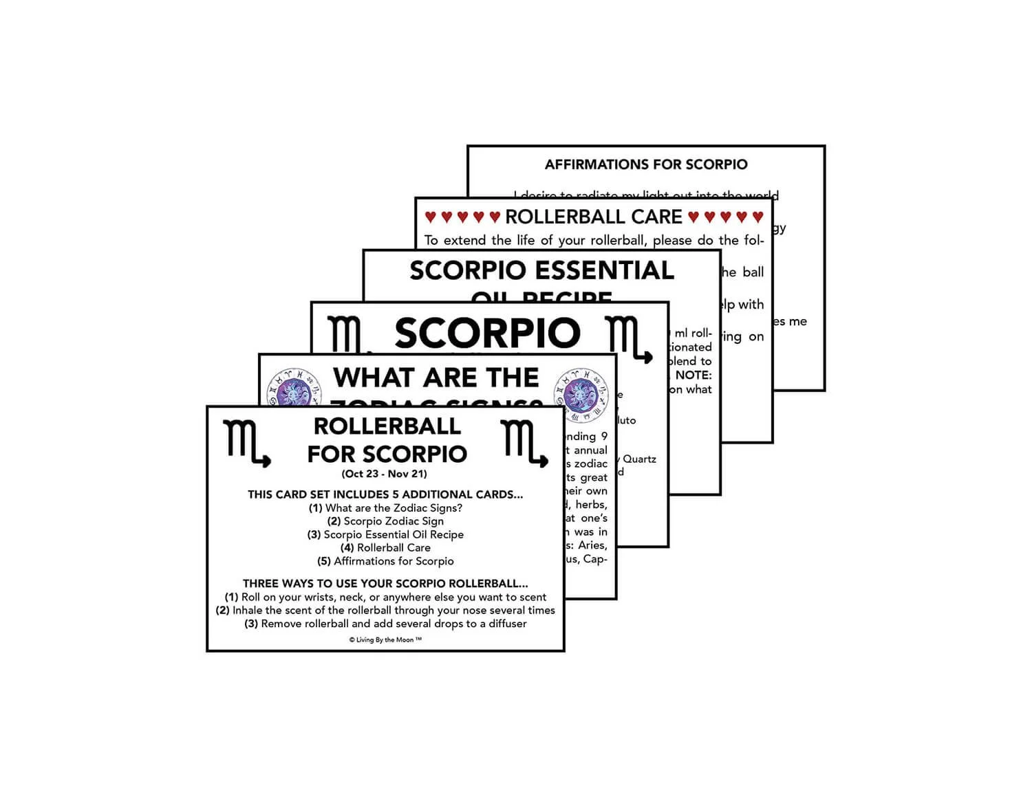 scorpio-essential-oil-rollerball-informational-card-set-mockup