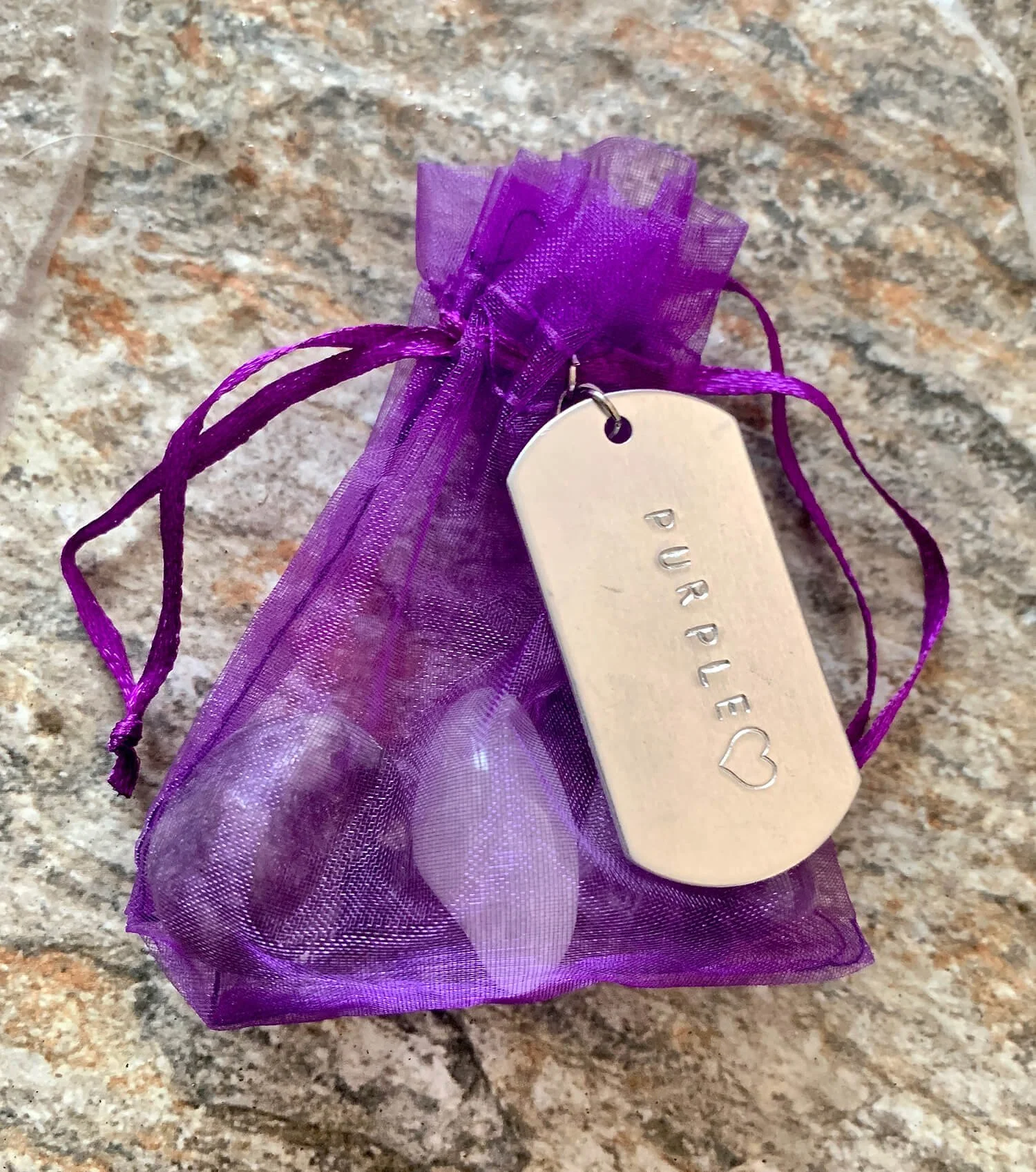 Color Purple Crystal Healing Set