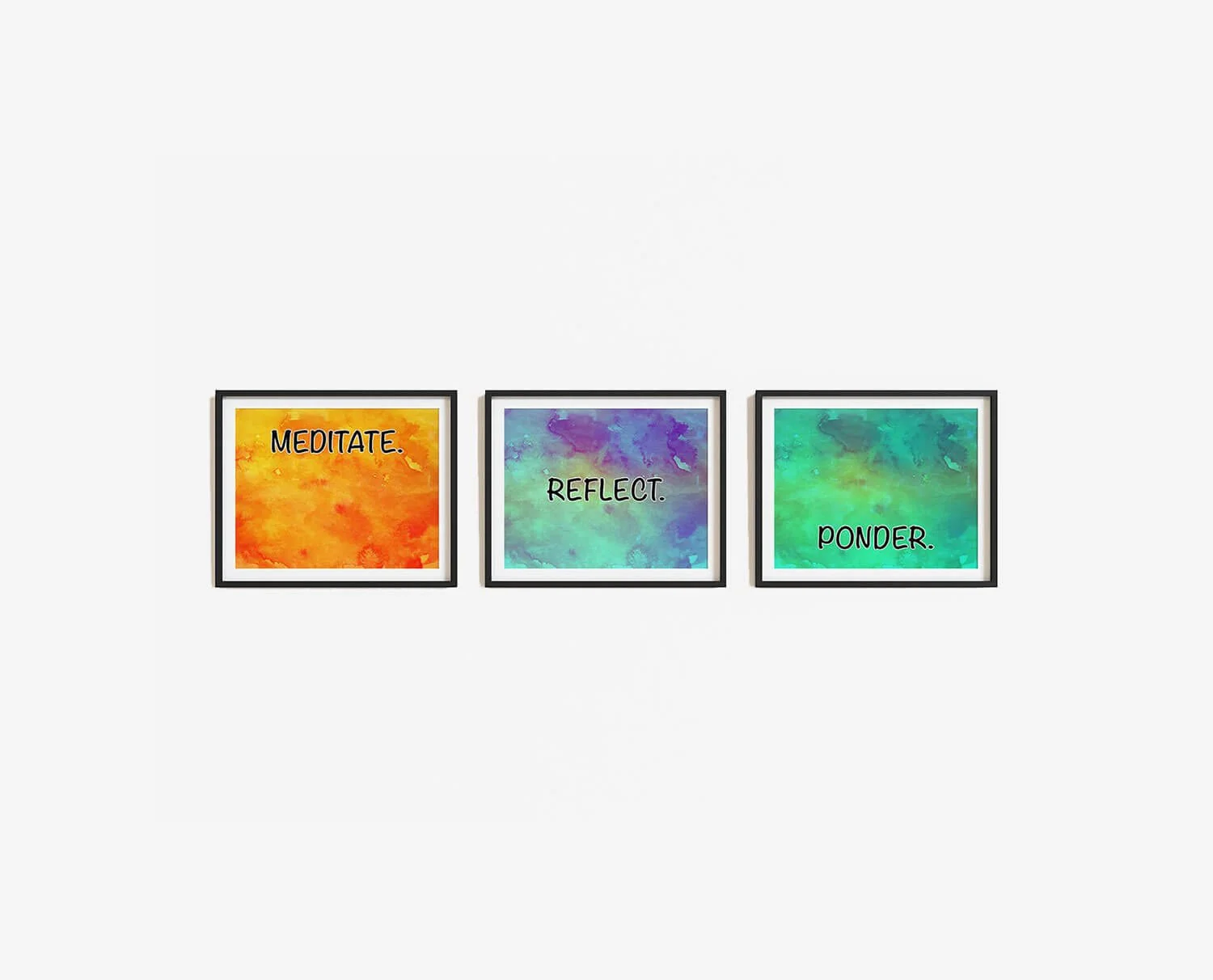 Meditate Reflect Ponder Prints Digital