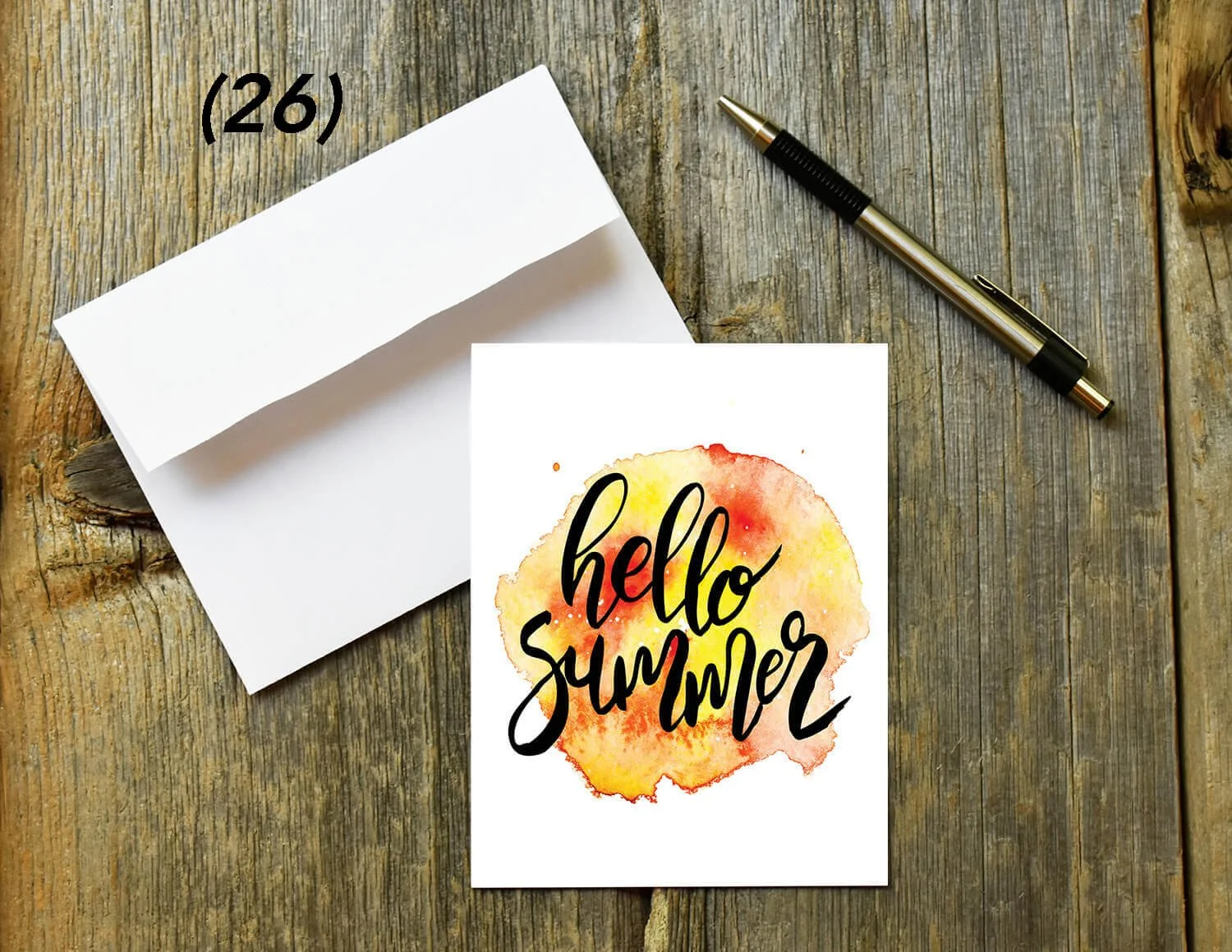 Hello Summer Quote Card Digital