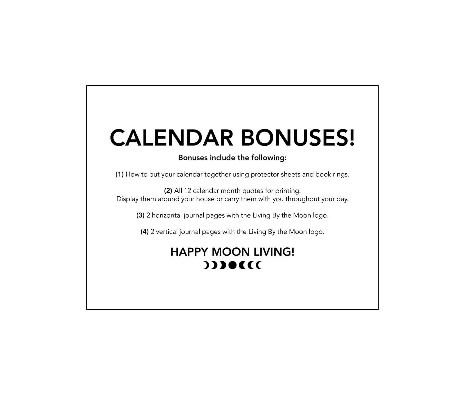 Nature's Beauty Calendar 2025 Bonuses Digital (Copy)