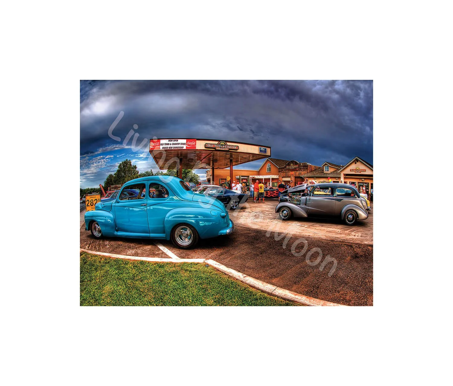 Old Town and Country Print Digital