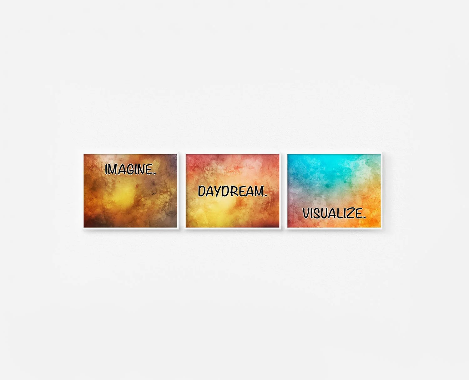 Imagine Daydream Visualize Prints White Frames Digital