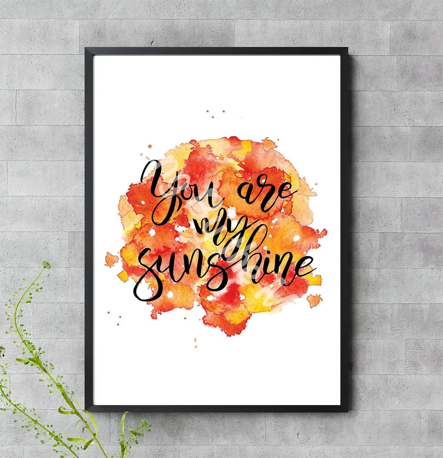 You Are My Sunshine Print Digital