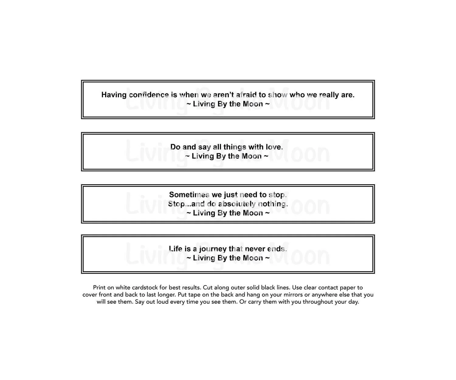 Crystal Calendar 2025 Quotes Digital (Copy)
