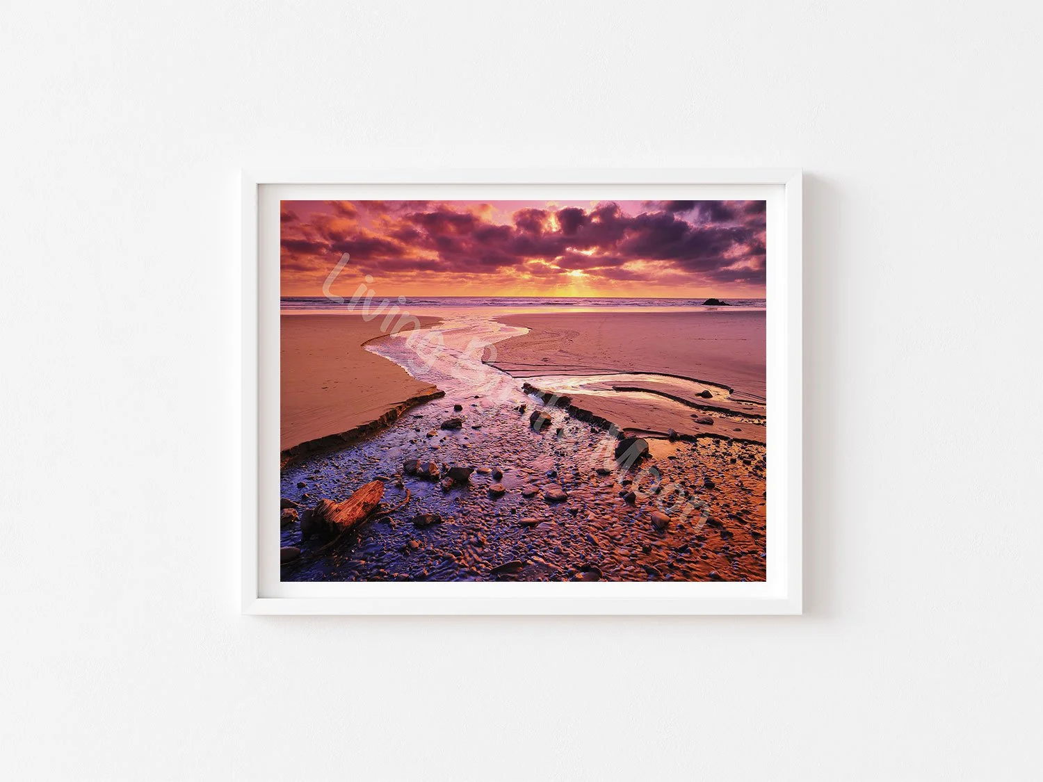 Purple Haze Print White Frame Digital