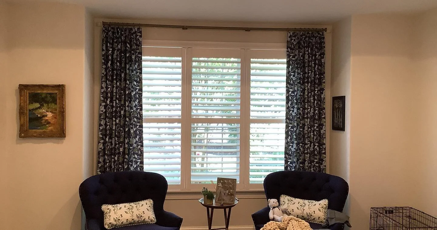 From rendering to finish product. Client is very very happy with her new bedroom! Stay tuned for Wallpaper to coordinate in her bathroom!! @stouttextiles #draperydesigns #draperypanels #pillowswithcord #mainlineinteriordesign