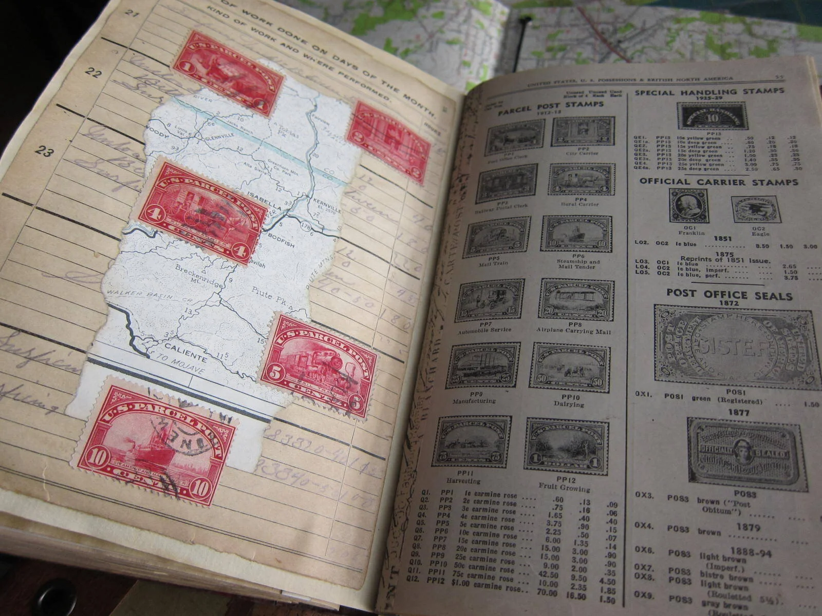 Adding pages to my US stamp journal