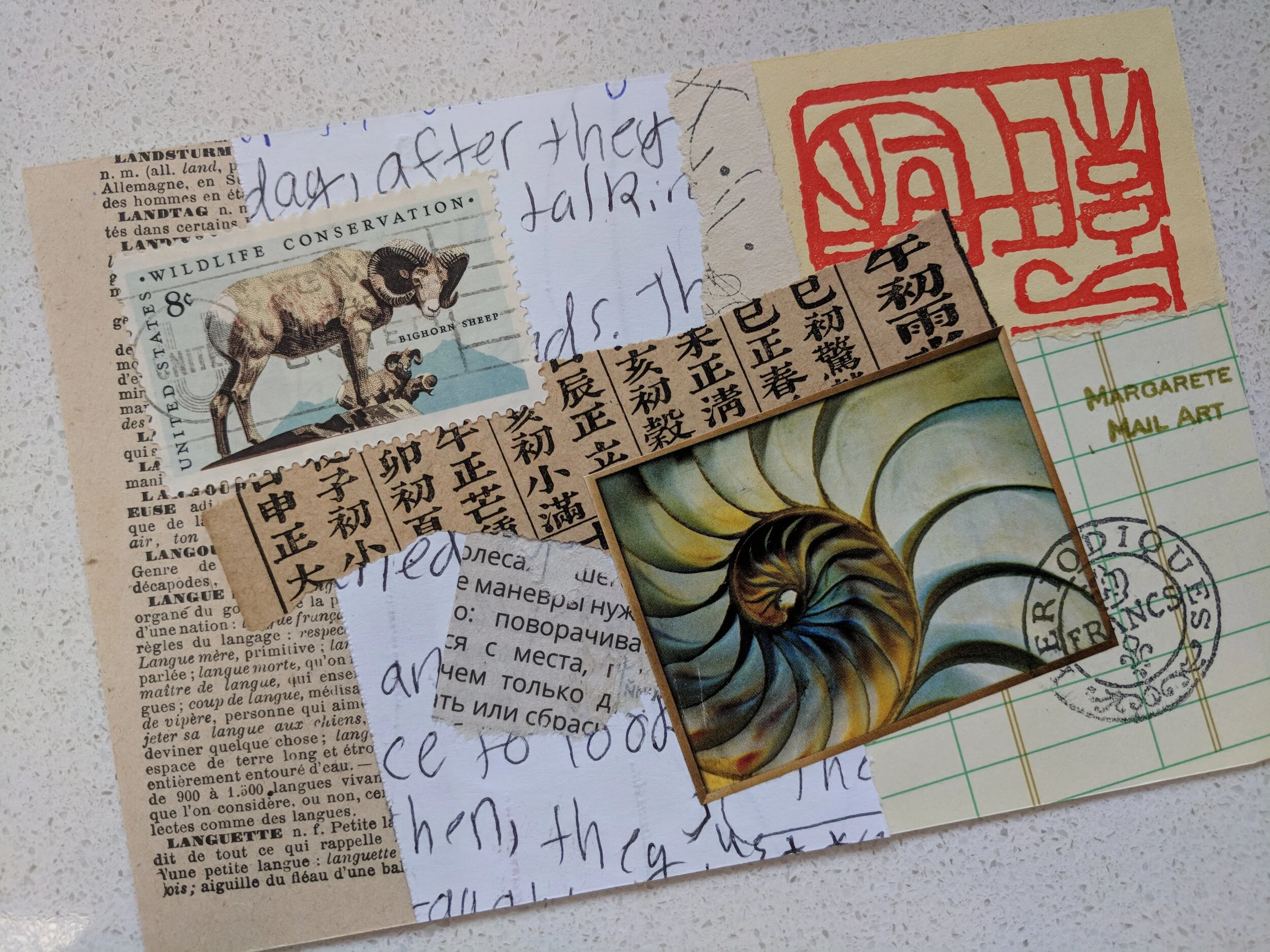 Busy making postcards