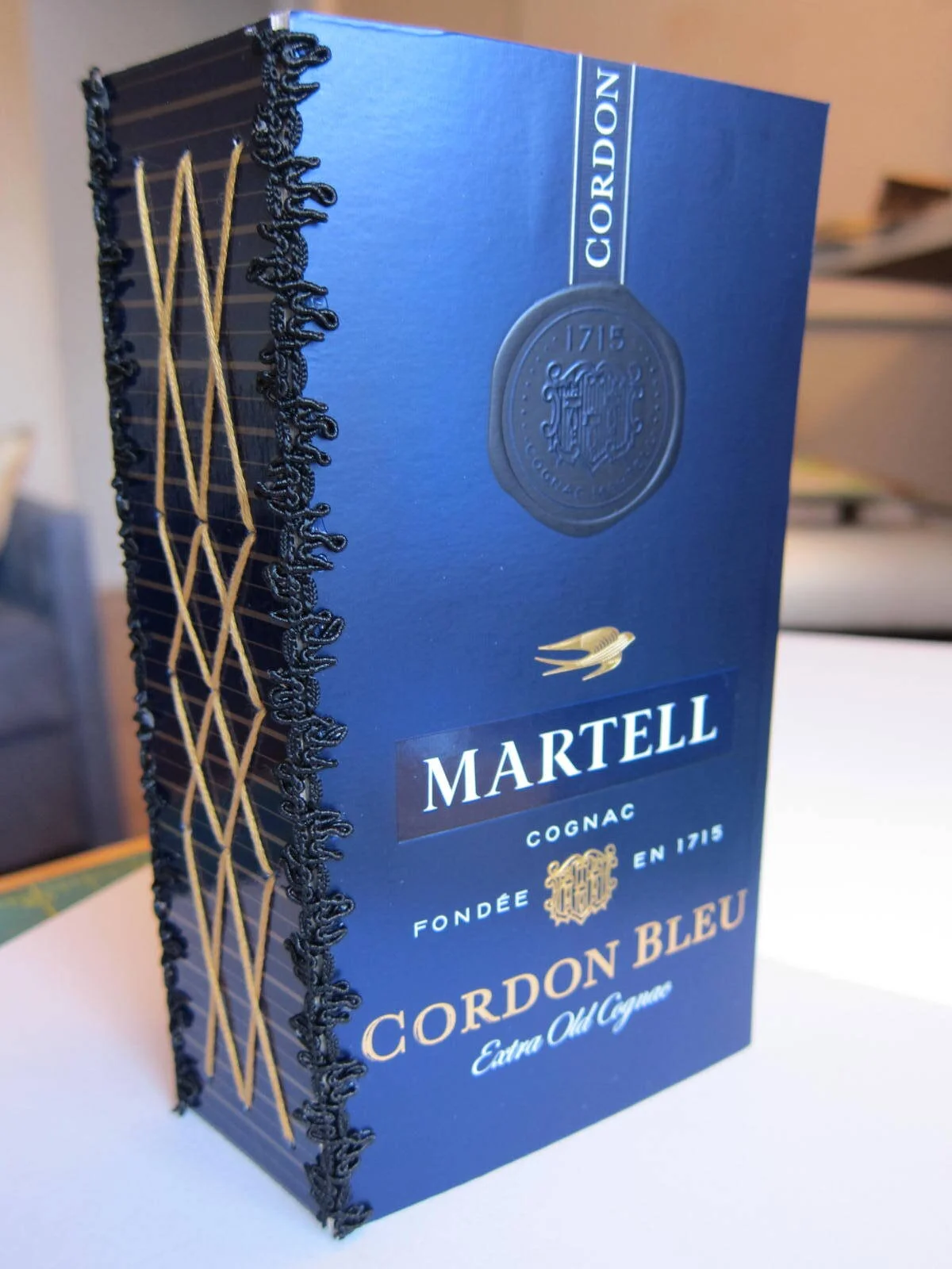 Junk journal from a cognac box