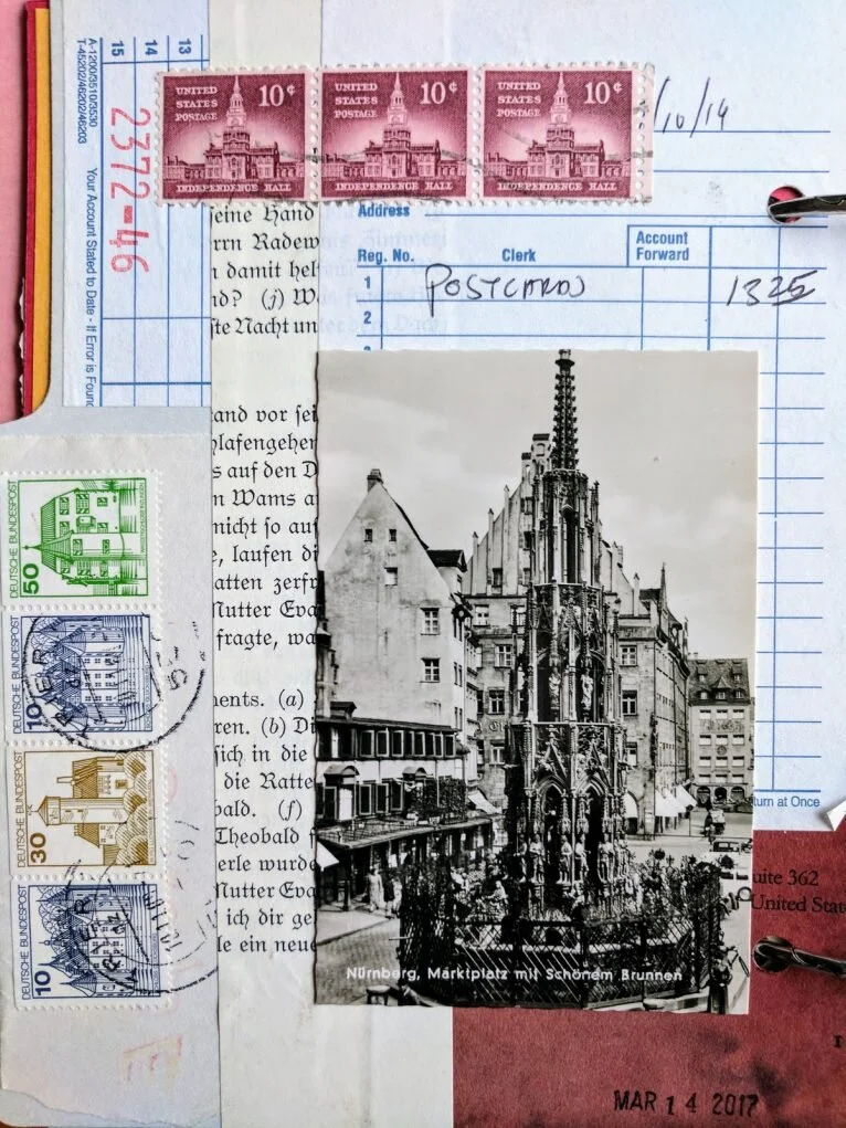 Piecing together a collage journal