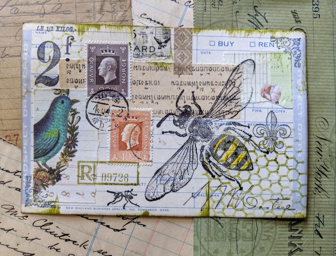 Postcard swap for April 2019 - The birds and the bees