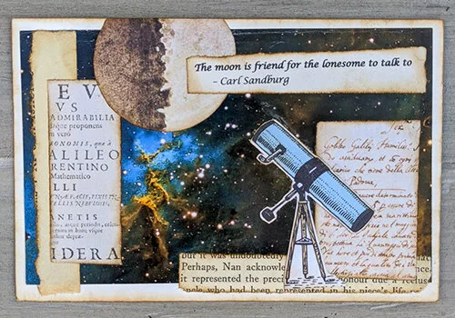 Postcard swap: The Sun, the moon, and the stars