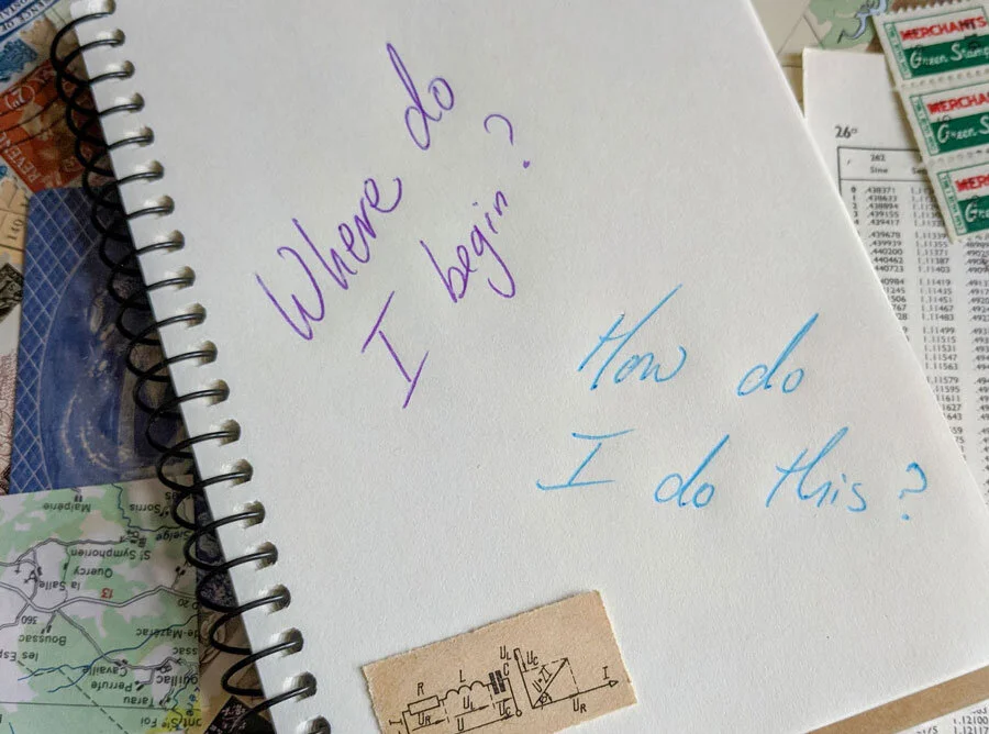 Questions when beginning with collage art