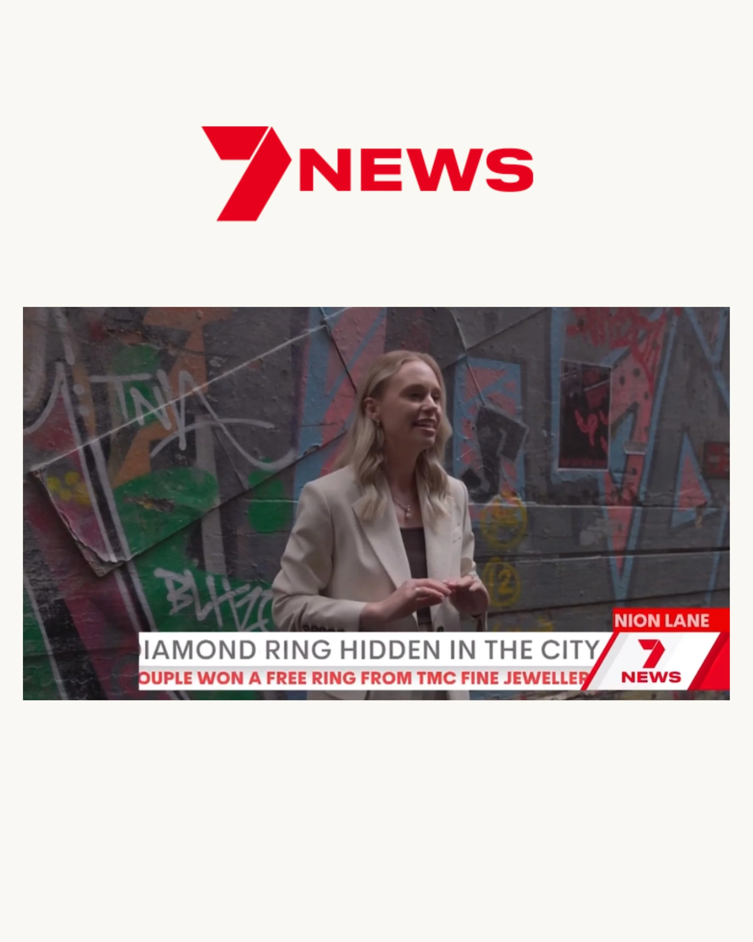 To celebrate the launch of their Melbourne showroom, @tmcfinejewellers launched a city-wide scavenger hunt, giving one lucky couple the chance to win a lab-grown diamond ring valued at $10,000. 💍

The activation saw Melburnians, follow a series of c