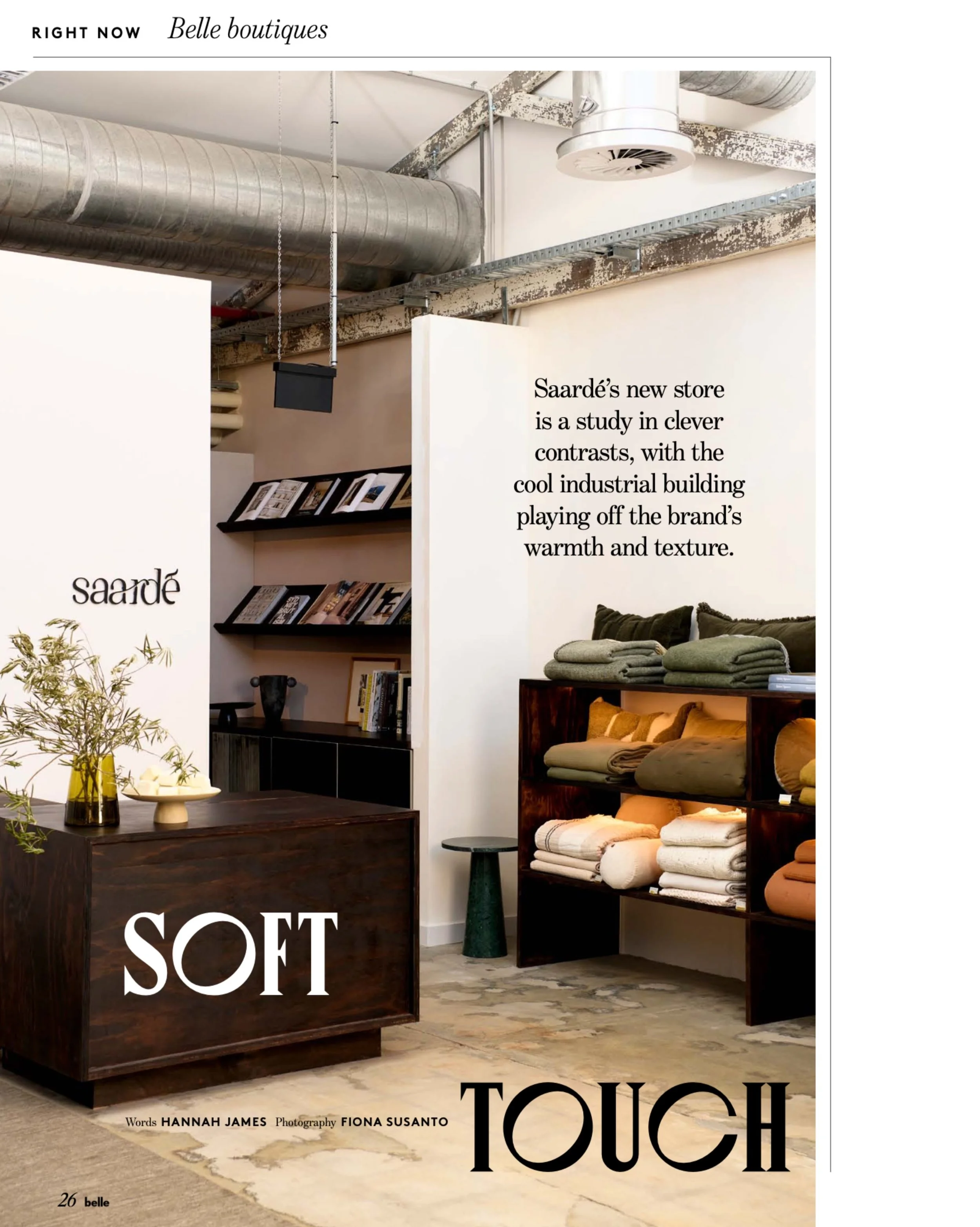 Back in December 2024, the lovely @hannahjameswords came along to the opening of @saardehome Surry Hills flagship store, where she had the chance to meet co-founders Verity &amp; Shenol and hear more about the people and story behind the brand.

More