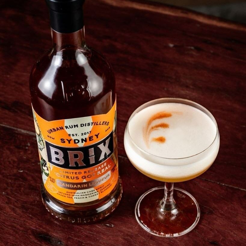 Visit @brixdistillers in Surry Hills to try their Mandarin Sour, crafted with 'Citrus Got Real', mandarin liqueur. Open from Midday 🍹⁠