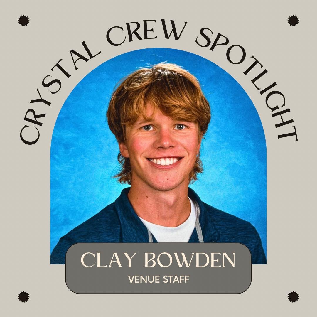 ✨ Crystal Crew Spotlight: Meet Clayton Bowden &mdash; Venue Staff ✨ 

This Heidelberg grad lives in Defiance, works at Good Samaritan School, and coaches cross country. 🏃 You can also find him bartending and helping at Crystal Fountain Park events. 