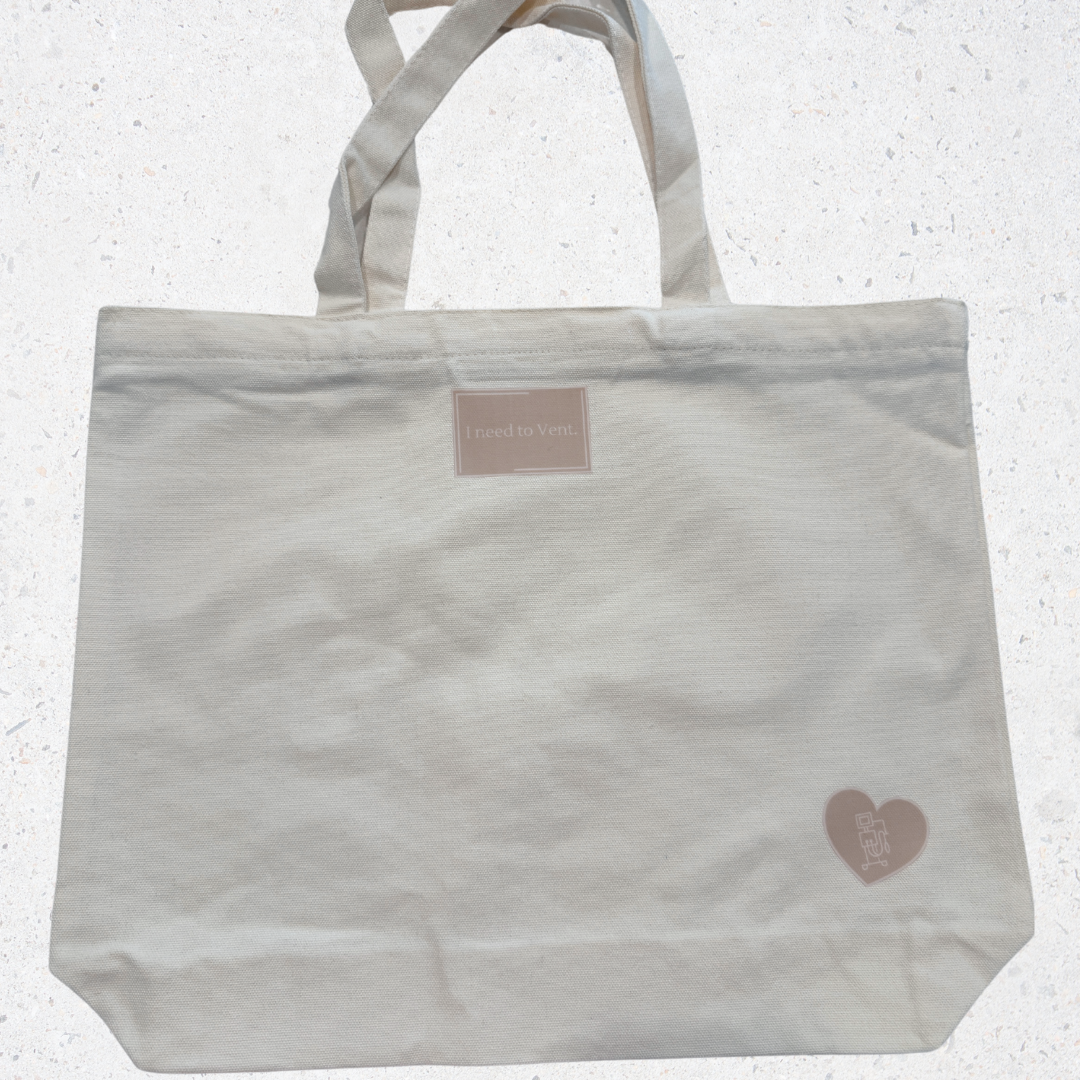 I NEED TO VENT- Beige & Light Pink Heart