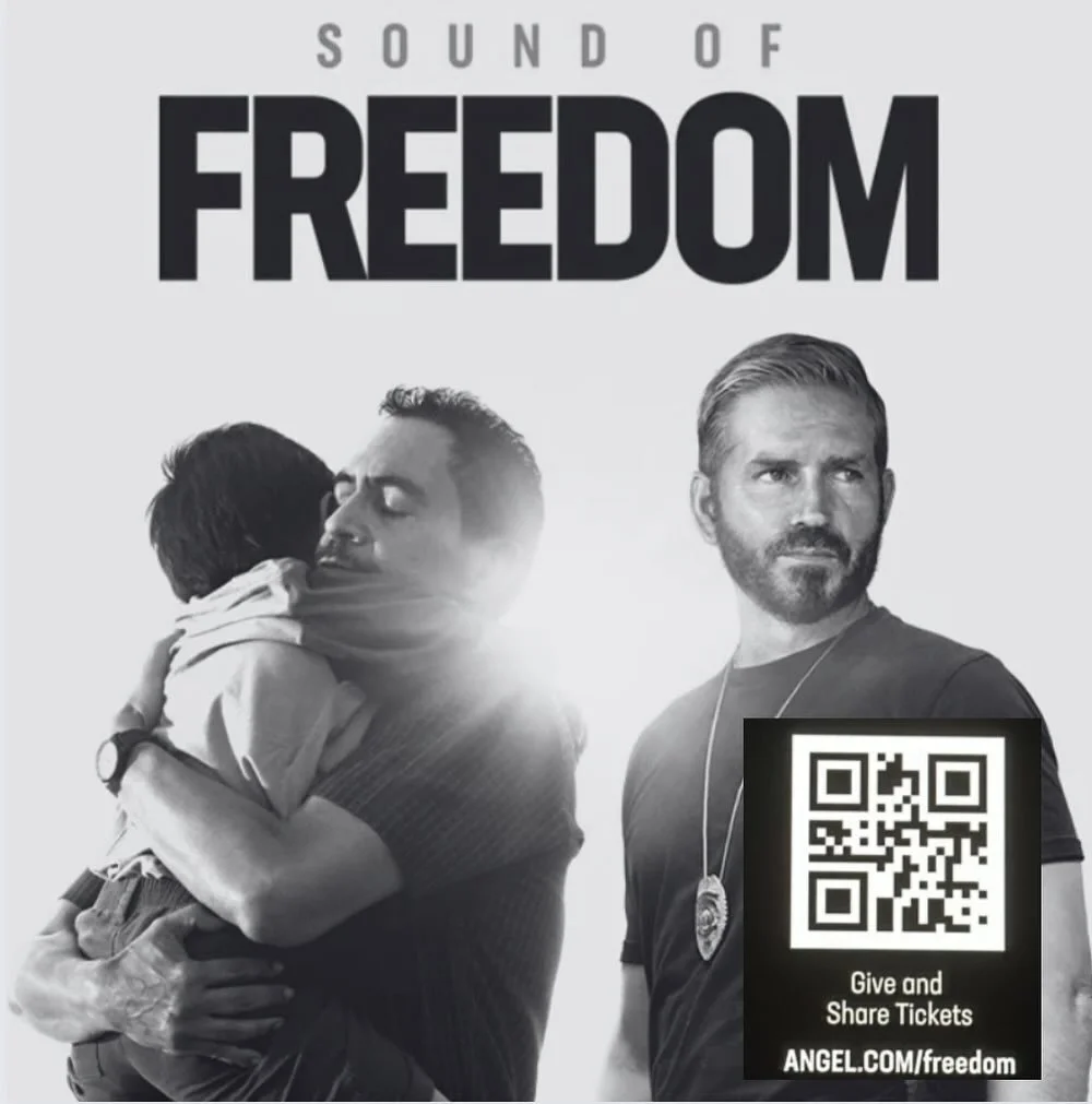 Scan the QR code to buy a ticket, providing the opportunity for someone less fortunate to watch &lsquo;Sound Of Freedom&rsquo;. This movie brings to the surface the realities of sex trafficking, contributing awareness. Let&rsquo;s break the silence o