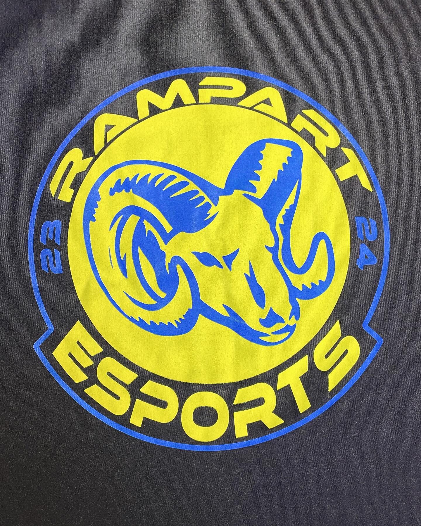 This one was FUN! I printed the Rampart ESPORTS jerseys for their first ever season today. Poly shirts always look SO good with bold graphics like this. 🎮🎉