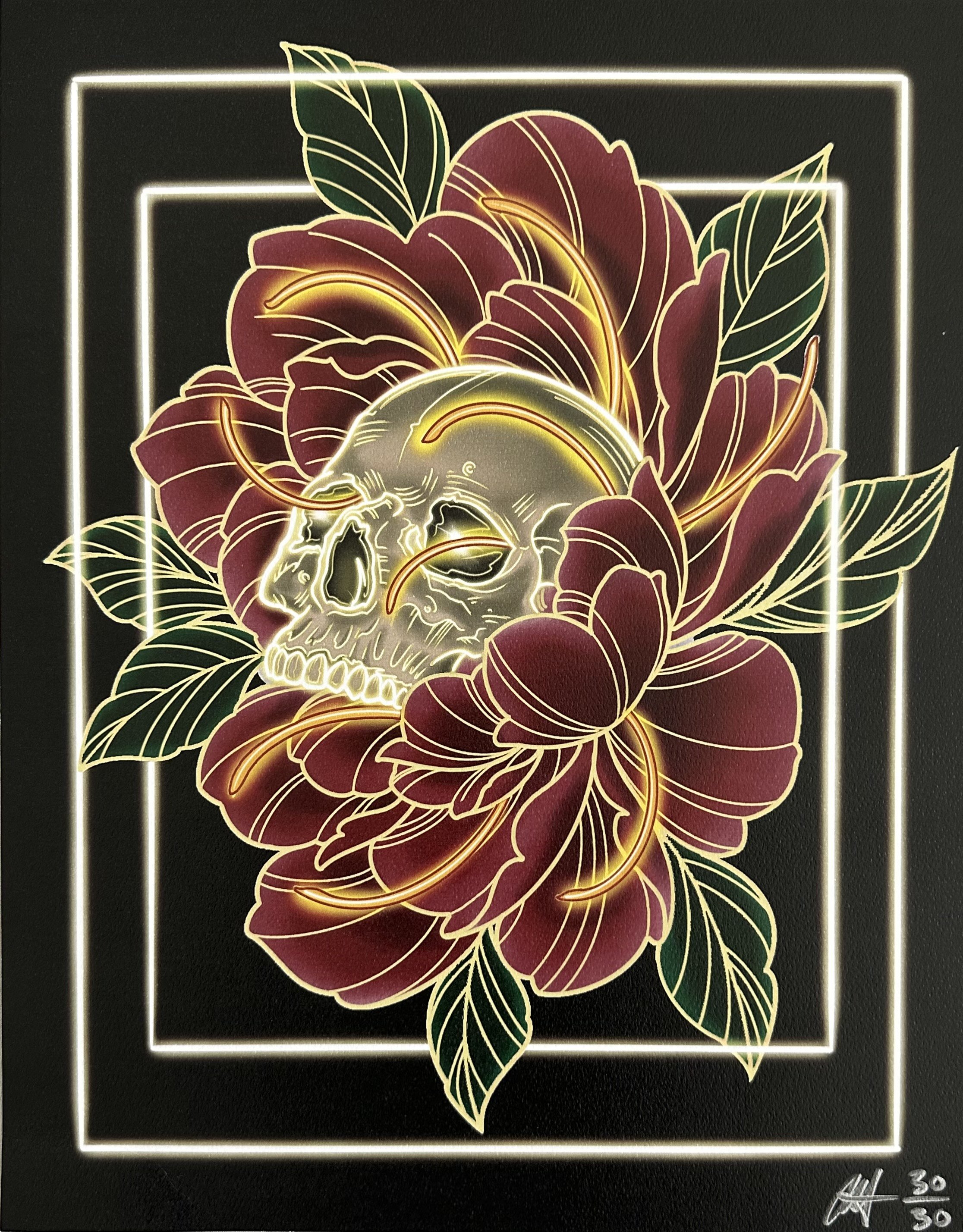 Skull Peony