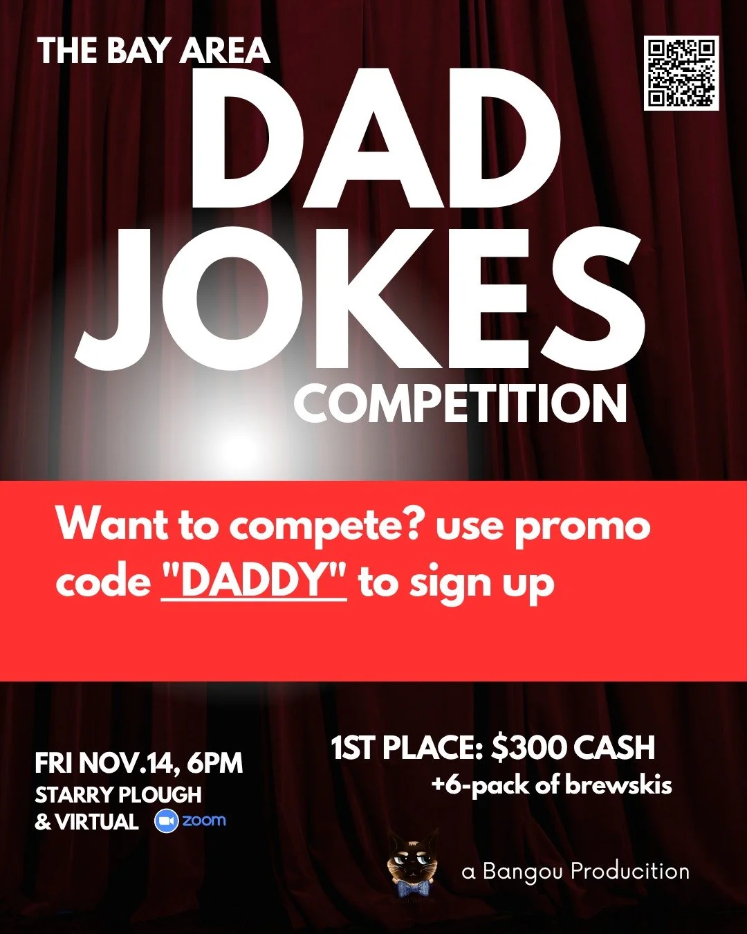Calling all Dad-joke tellers! This contest is for you 🤝😎

#dadjokes #dadjokesrule #bayareacomedy #community #berkeley