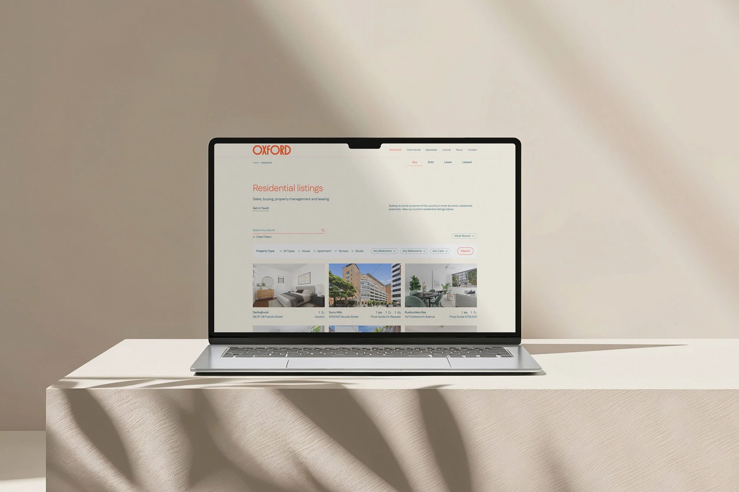 Oxford Agency | Branding and UX/UI design