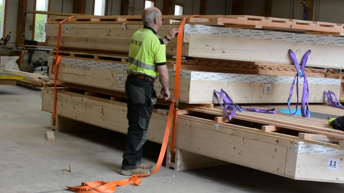 Lower air leakage from Natural Structured Insulated Panels (n-SIPs)