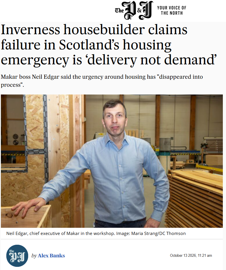 Failure in Scotland’s housing emergency is ‘delivery not demand’