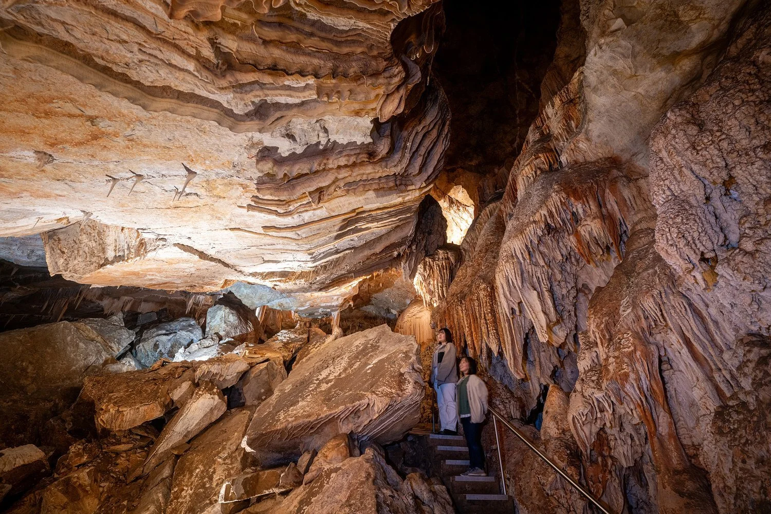 Discovered in 1860, The Lucas Cave offers awe-inspiring sights including Jenolan's highest chamber, the 'cathedral', named after its amazing shapes of its huge crystal formations.

Journey deeper into the limestone mountain to discover the 'Exhibitio
