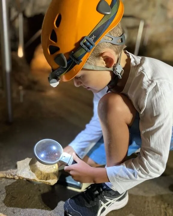 Looking for a school holiday activity for the kids? Our Fossil Hunters Tour program is on throughout January! 

Running every Tuesday and Thursday morning for the month, kids aged 5-12 years get kitted with caving helmets and headlamps before braving