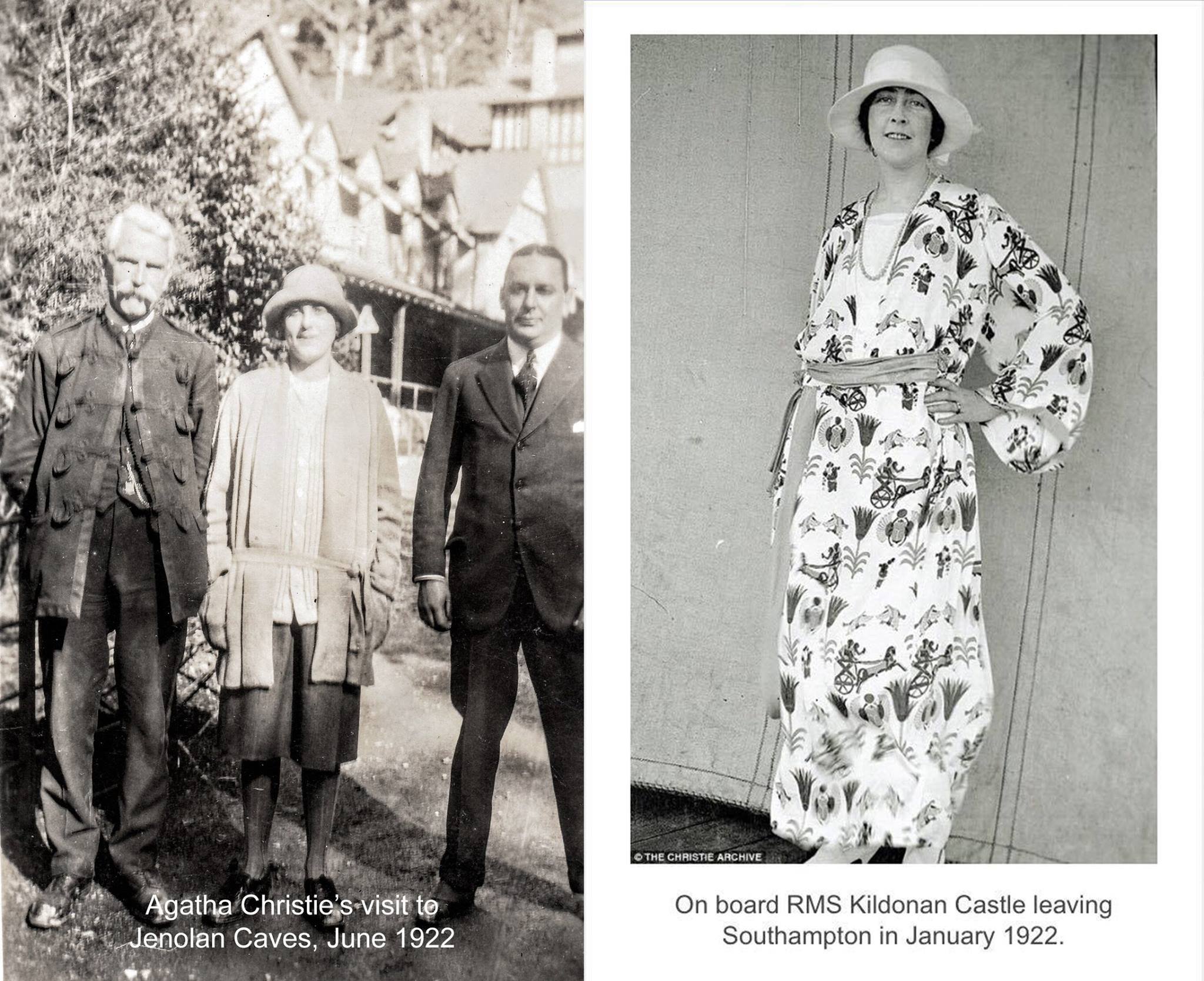 Did you know Agatha Christie visited Jenolan Caves?!

Agatha is pictured here with JC Wiburd on her left.
Agatha included Jenolan in her book 'The Grand Tour: Around the world with the Queen of mystery'.

&quot;We saw another cave, the right imperial