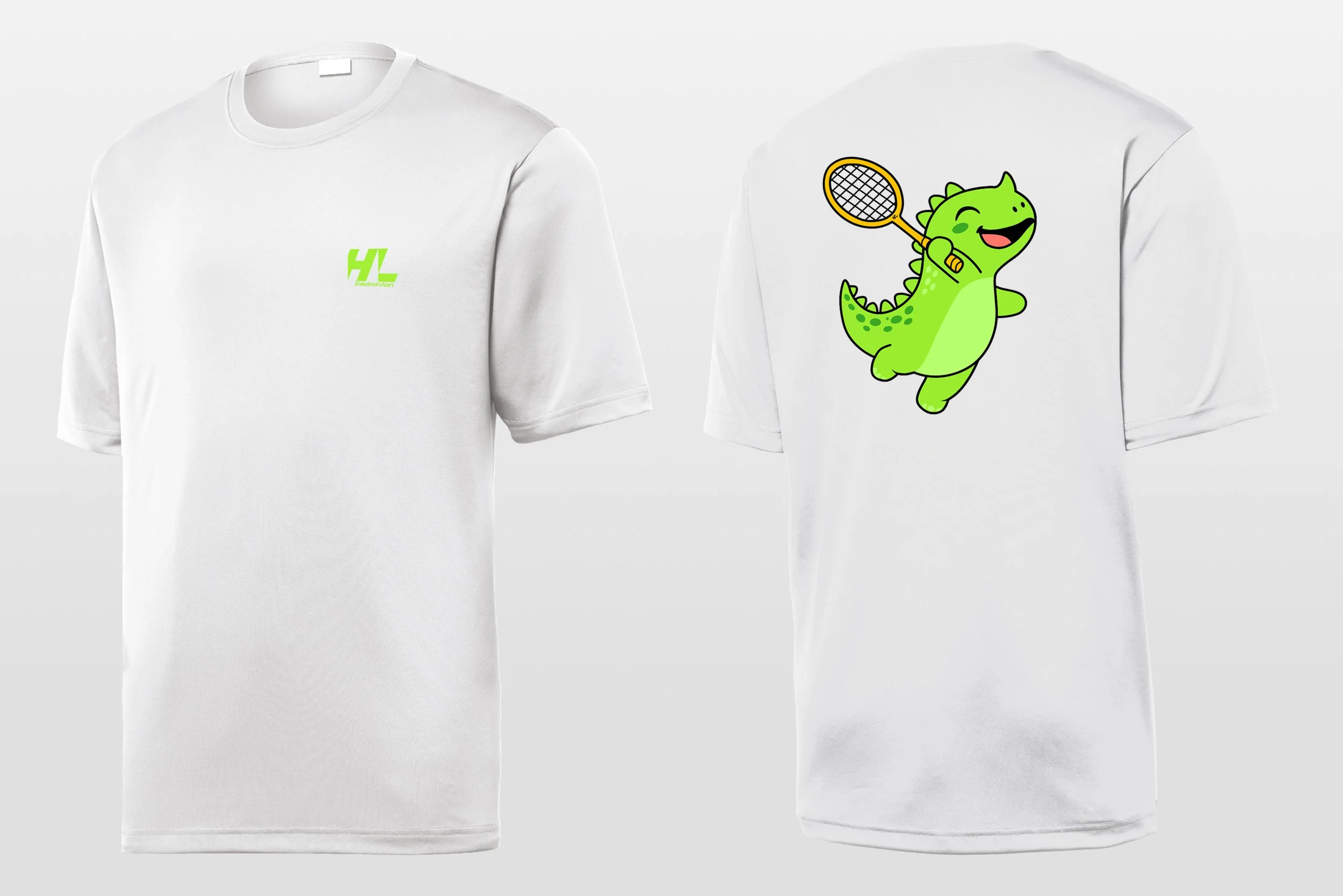 Dinosaur Badminton Smash Shirt Men's.jpg