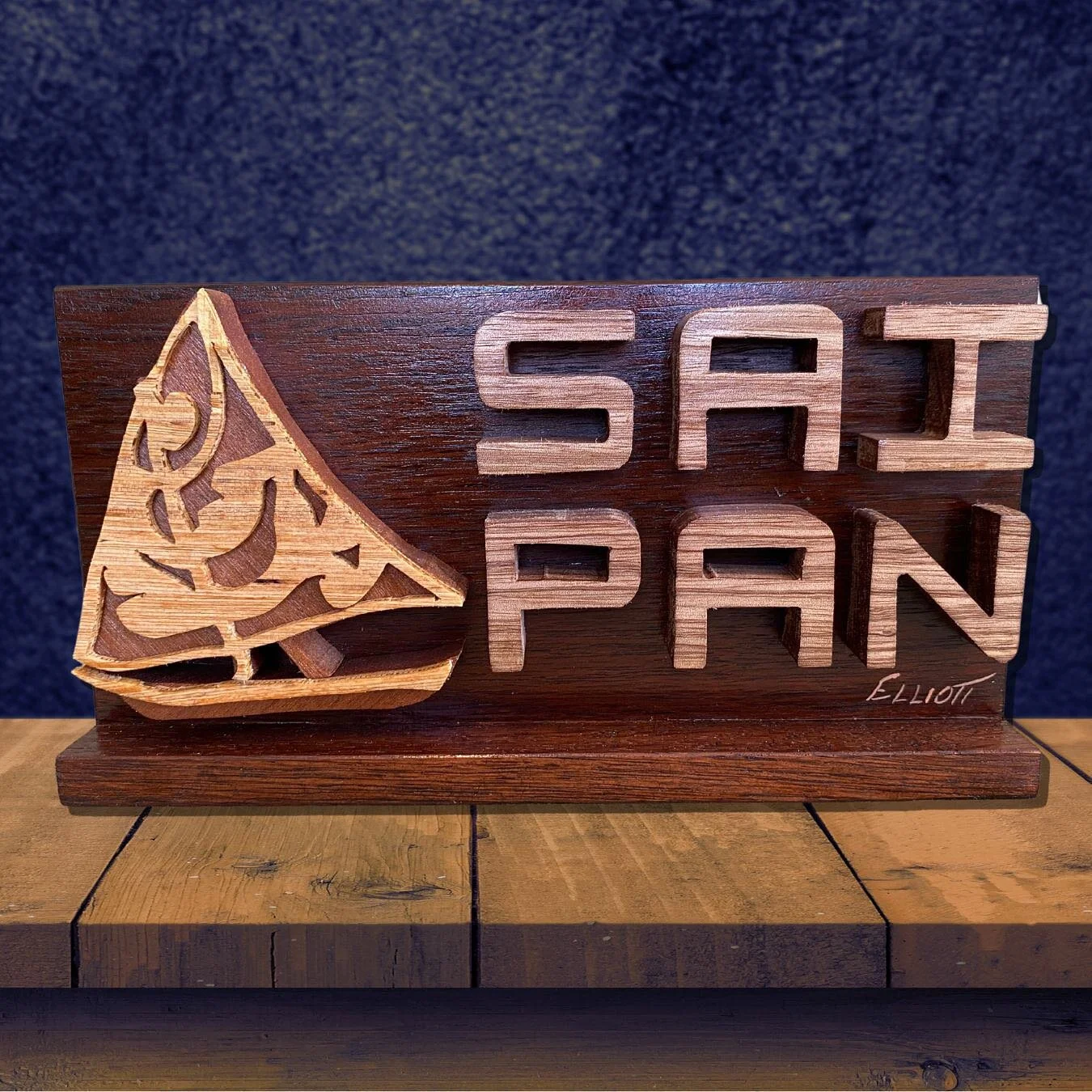 The last few from my latest collection now at @marianascreationssaipan  just in time for Christmas. 11&rdquo; x 6&rdquo; mahogany wood and acrylic paint.  #elliottdesign #gregelliott #signart #scrollsawart #scrollsawsign #customwoodart #cnmi #saipan 