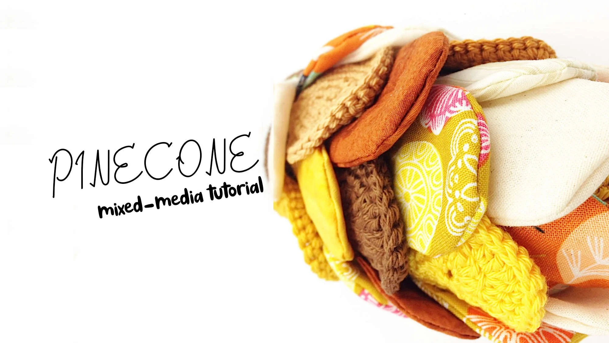 Mixed Media Pinecone Tutorial