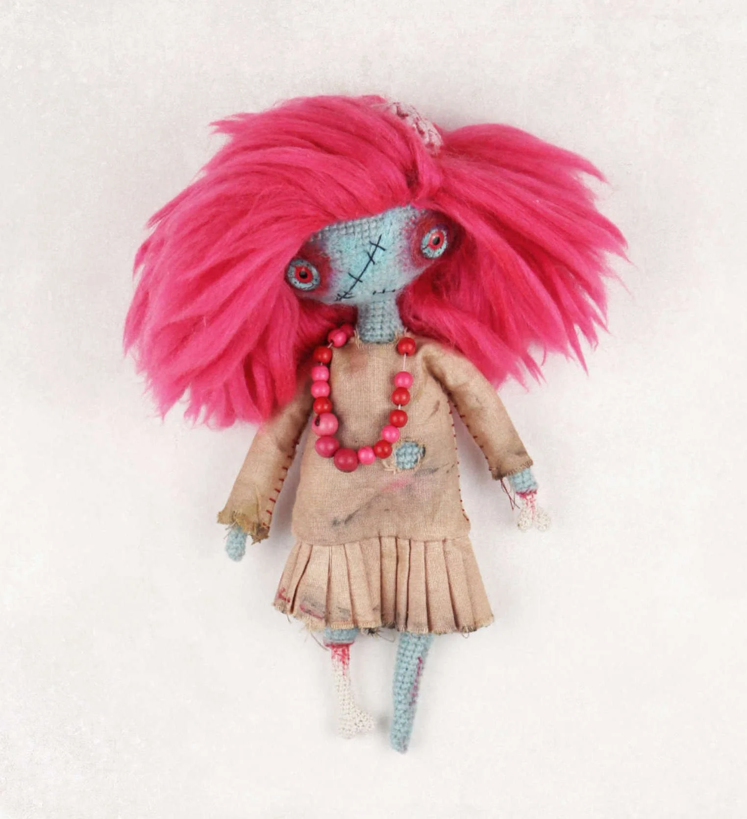 ZOMBIE GIRL | Crochet & Mixed Media PDF Tutorial
