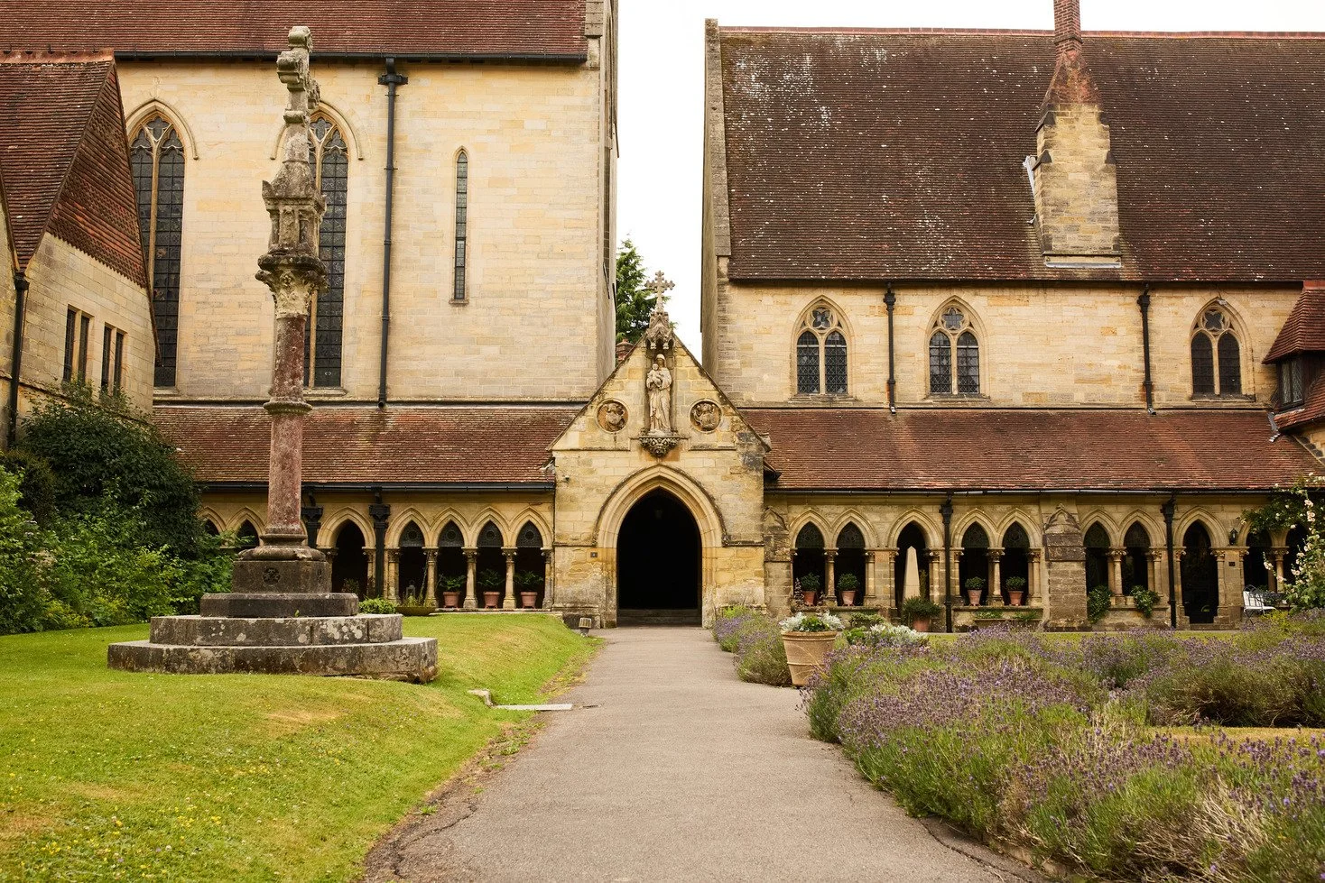 west-sussex-period-convent-film-photo-shoot-location-unique-venue-hire-external-archway-gallery-walkway.jpg