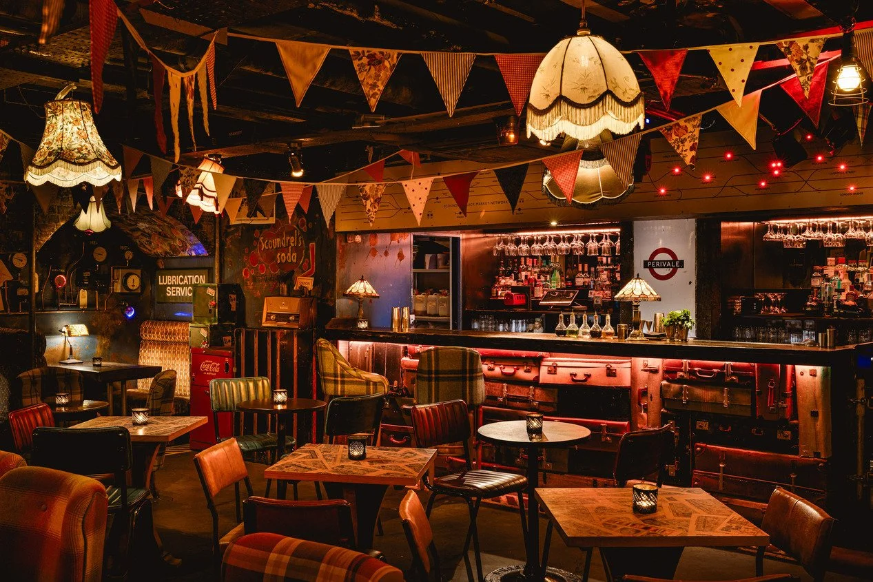 london-1940s-underground-station-immersive-events-film-photo-shoot-location-hire-bunting-lampshades.jpg