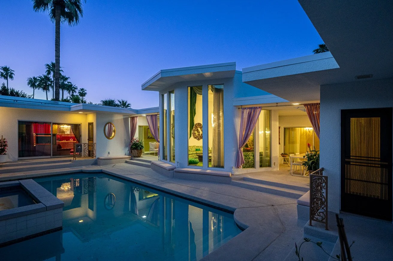 california-mid-century-modern-time-capsule-film-photo-shoot-location-hire-night-lights-poolside.jpg