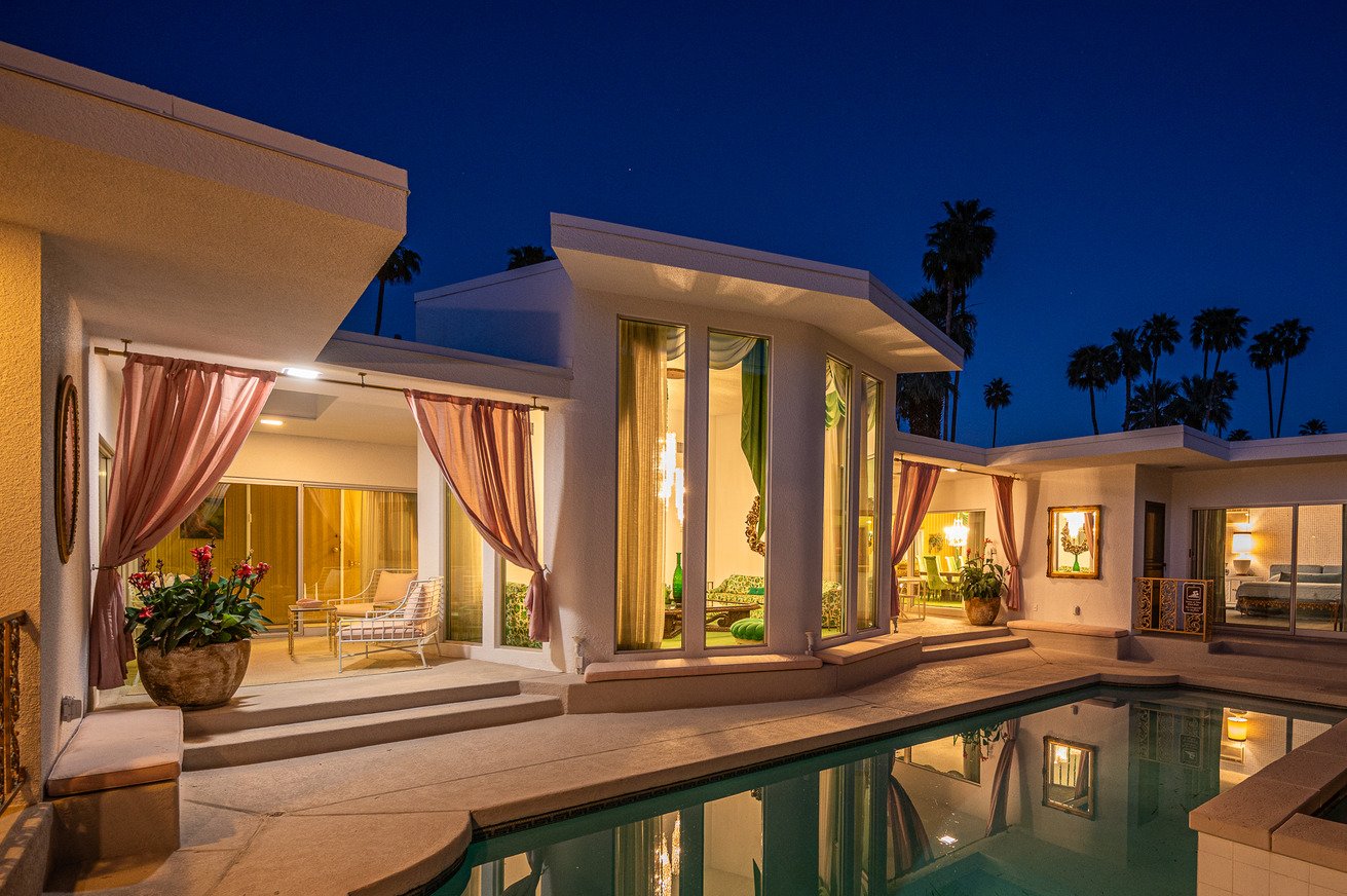 california-mid-century-modern-time-capsule-film-photo-shoot-location-hire-outdoor-pool-night-lighting.jpg