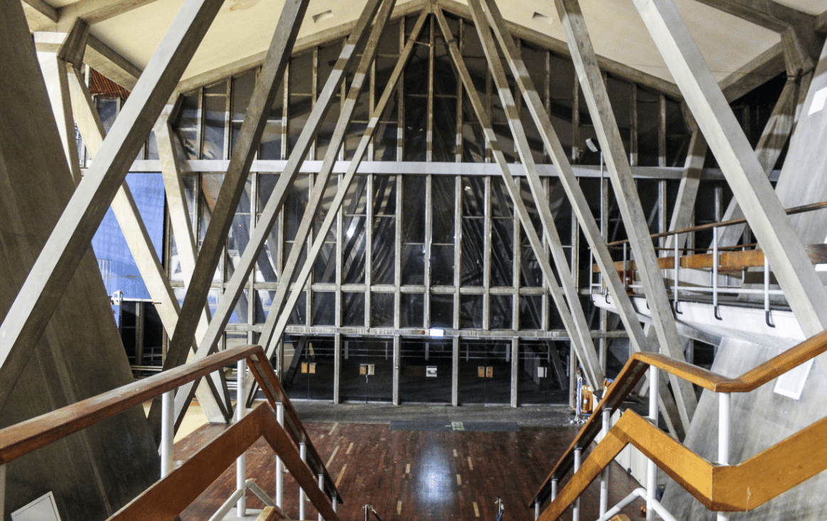 south-east-london-brutalist-sports-centre-filming-photoshoots-events-entrance-area-support-steels.png