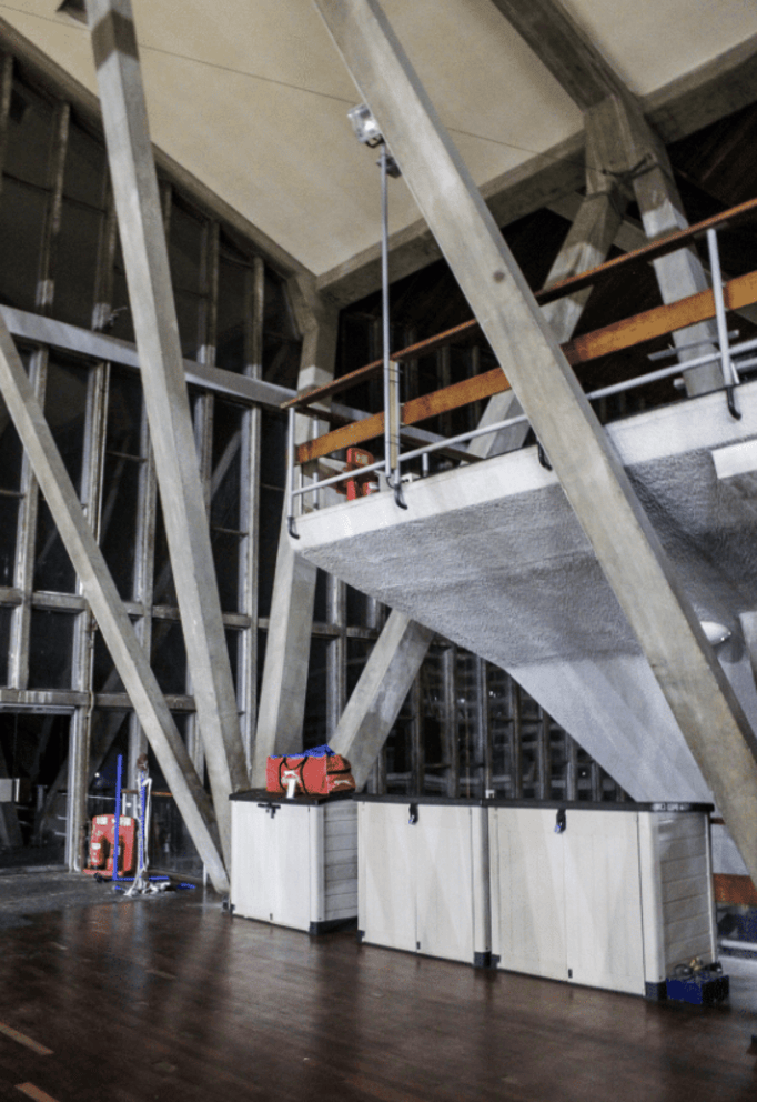 south-east-london-brutalist-sports-centre-filming-photoshoots-events-steel-supports-mezzanine.png