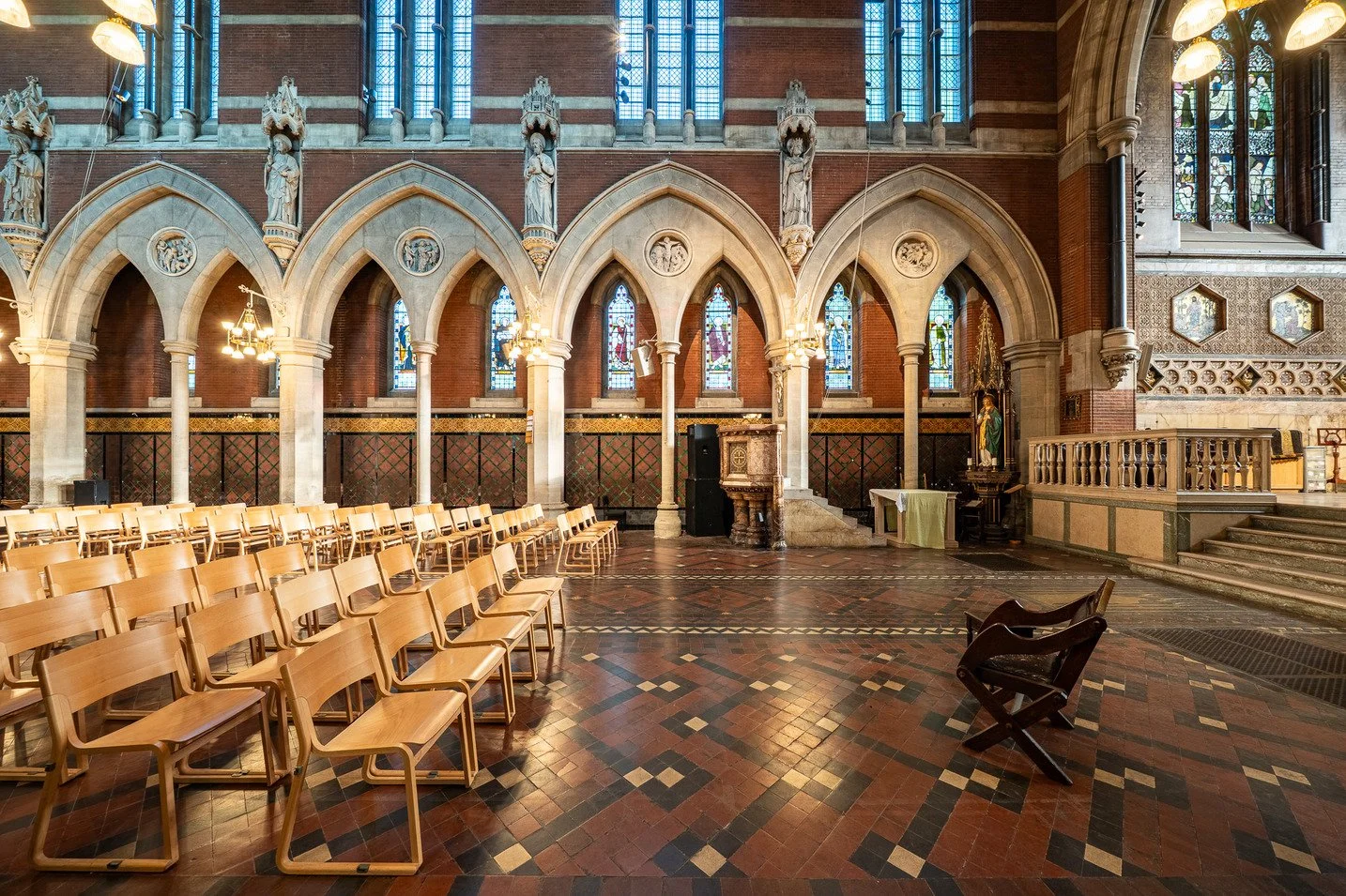 gothic-revival-victorian-church-london-canalside-stained-glass-filming-photoshoots-events-congregation-chairs.jpg