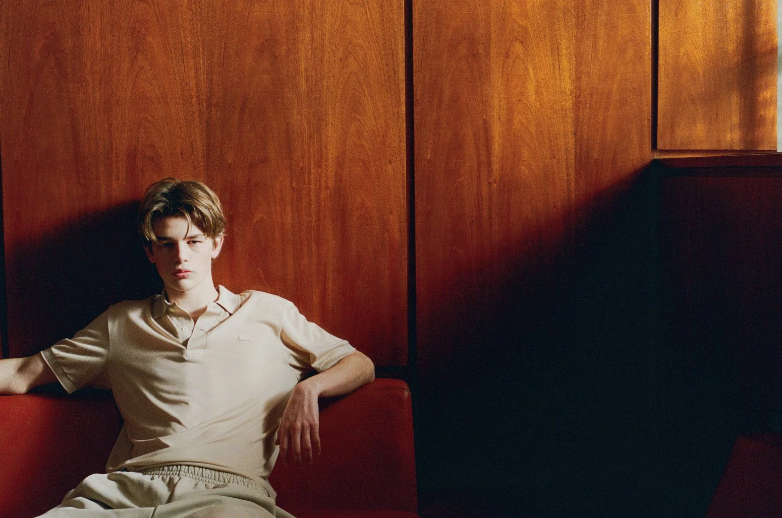 LNCC Lacoste fashion shoot in retro office london location